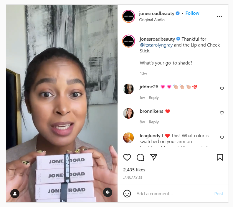 micro-influencer who posts honest reviews